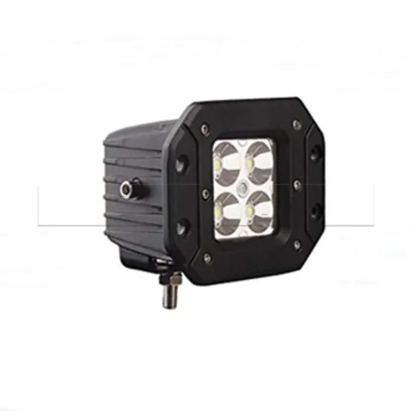 Phare additionnel carré encastrable 4 LEDs 16W 30° - 12 x 9 cm - 1pc