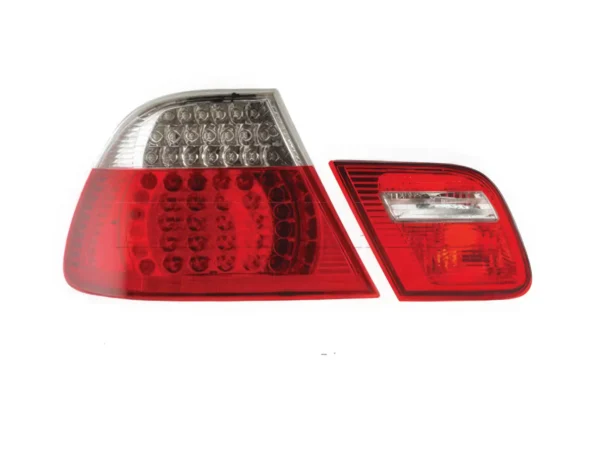 Feux ar LED BMW E46 4D Ph2 02-05 rouge/blanc