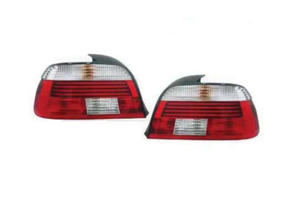 Feux ar BMW E39 95-00 look PH2 rouge/blanc