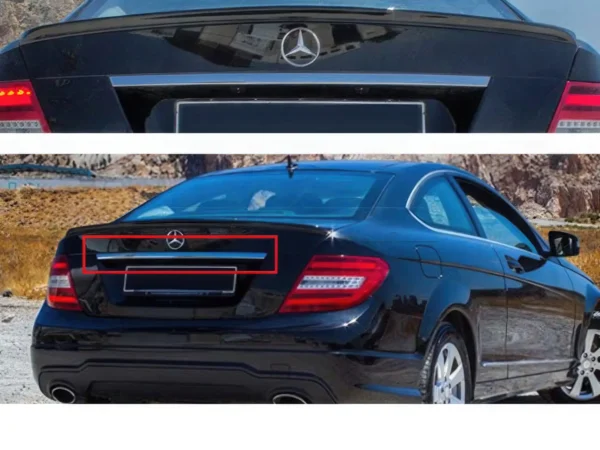Insert chrome pour coffre MER. W204