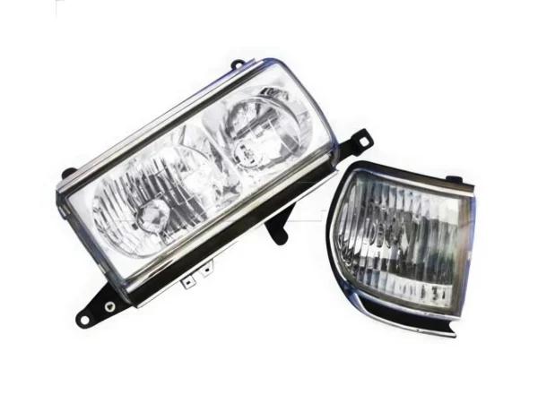 Phares + veilleuses av TOYOTA Land Cruiser FJ80 90-97 crystal fond chrome