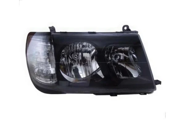Phares av TOYOTA Land Cruiser 100/105 Series 98-Up crystal fond noir