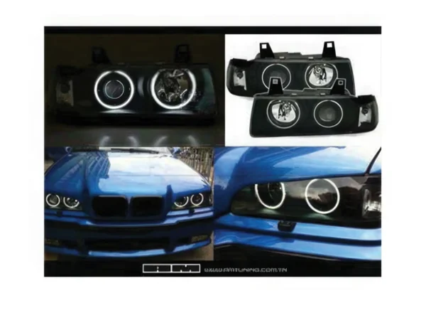 Phares av angel eyes CCFL BMW E36 4P 92-98