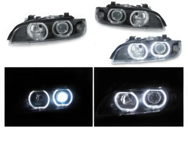 Phares av BMW E39 95-00 angel eyes LED