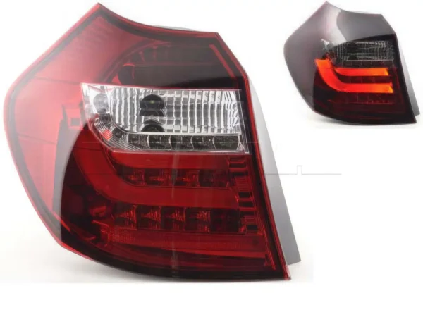 Feux ar Light Bar BMW Serie 1 E87/E81 PH1 04-06 rouge/fumé