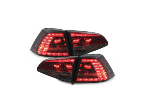 Feux Ar LED VW Golf 7 - rouge/fumé - Clignotant séquentiel