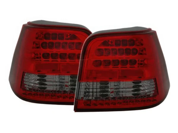 Feux ar LED VW GOLF 4 98-02 - Rouge/Fumé V2