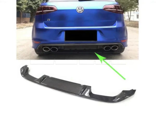 Diffuseur de pare-chocs ar VW Golf 7 R - 4 sorties