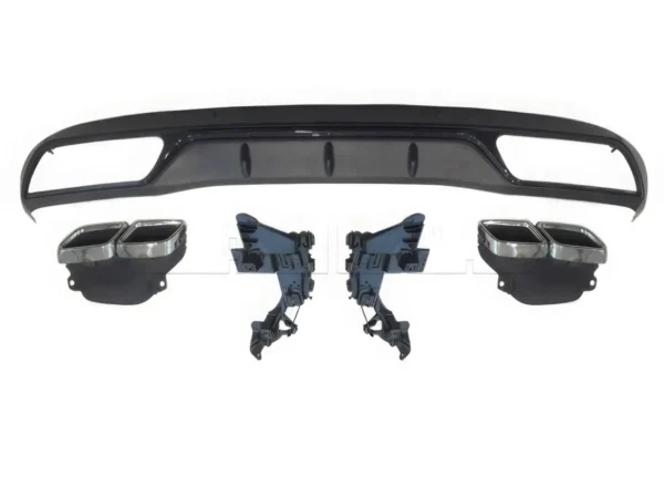 Diffuseur de pare-chocs ar + 4 sorties C63 AMG MER. C205 Coupé Pack AMG