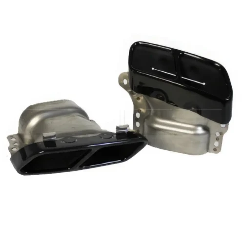 2 Embouts d’échappement G+D Merc. Classe A W176 A45/CLA45 AMG – NOIR