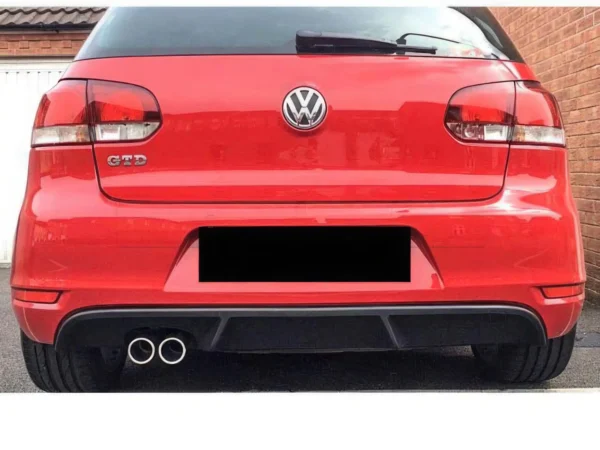 Diffuseur de parechoc ar VW Golf 6 GTD simple sortie gauche