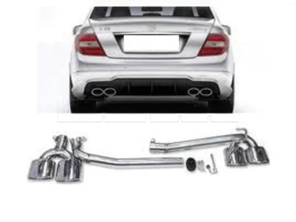 Kit installation 4 sorties C63 Merc. Classe C W204