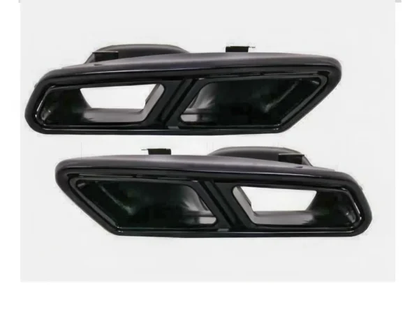 2 Embouts d'échappement G+D Merc. Classe C W205 C63S AMG - Black