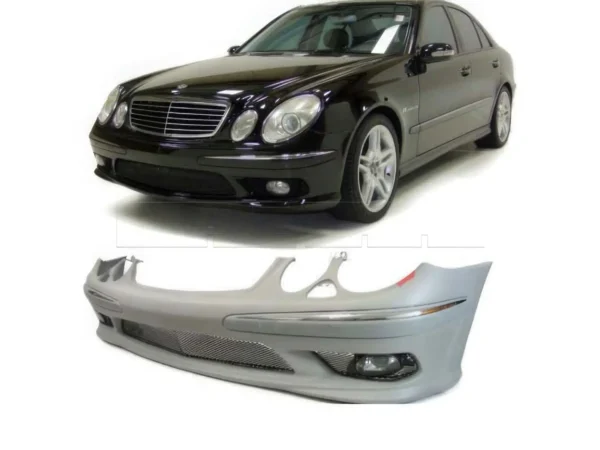 Pare-chocs av complet Mercedes Classe E W211 02-06 PH1 - AMG - avec PDC