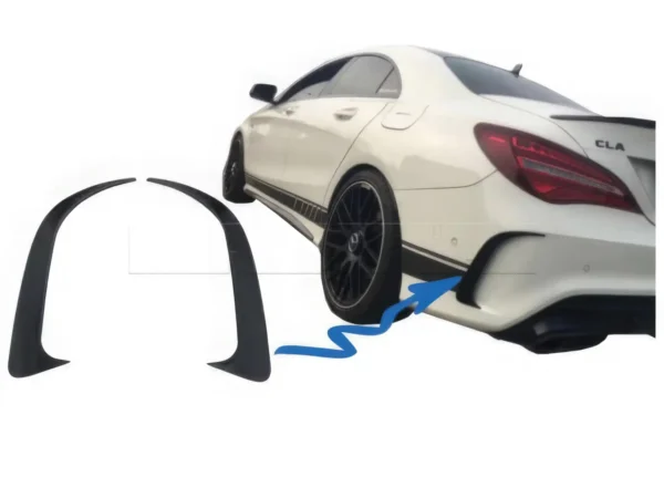 Spliters CLA45 pr pare-chocs ar Merc. CLA W117 AMG