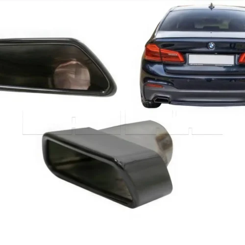 Embouts d’échappement carrés BMW G30 – Black – 2pcs