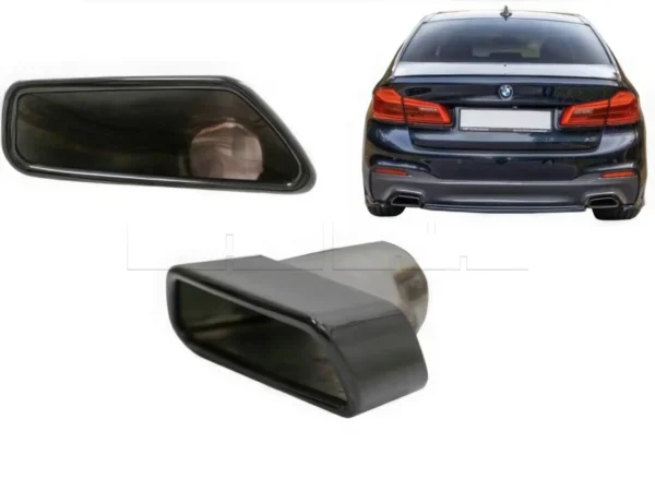 Embouts d'échappement carrés BMW G30 - Black - 2pcs