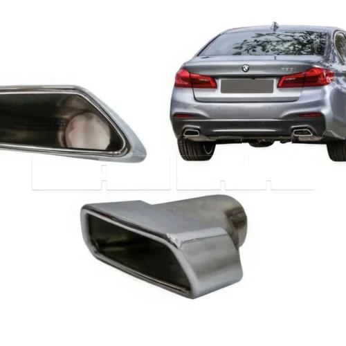 Embouts d’échappement carrés BMW Serie 5 G30 – Chrome – 2pcs