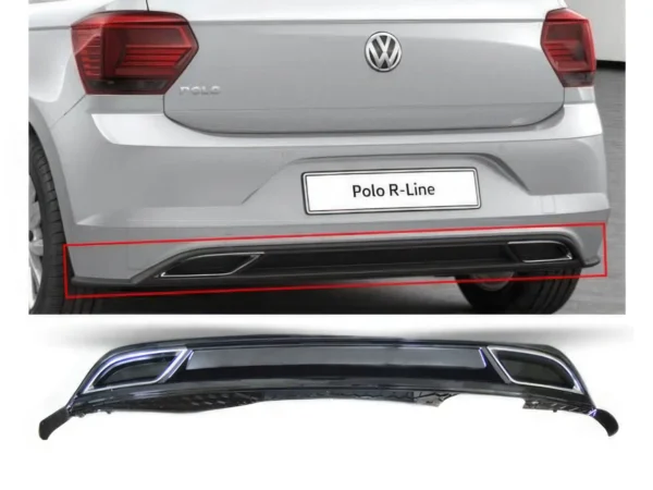 Diffuseur de pare-chocs ar VW Polo 8 Rline
