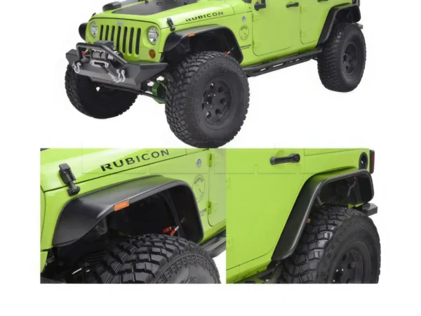 Jeu extensions d'ailes JEEP Wrangler JK avec 2 Clignos av LED