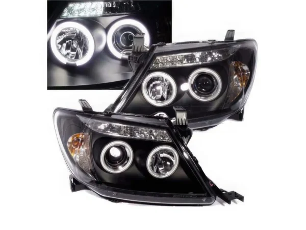 Phares av Toyota Hilux 04-10 LED + CCFL - V2