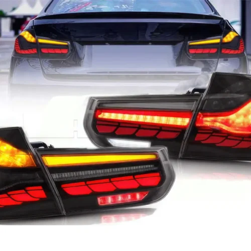 Feux ar type M4 BMW SERIE 3 F30 13-18 – FULL LED Dynamique – SMOKE