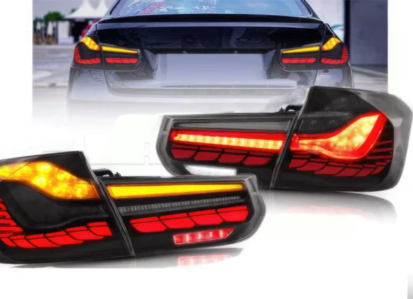 Feux ar type M4 BMW SERIE 3 F30 13-18 - FULL LED Dynamique - SMOKE