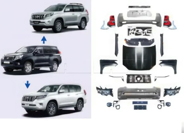Kit restylage TOYOTA Prado 150 10-17 vers 2018->