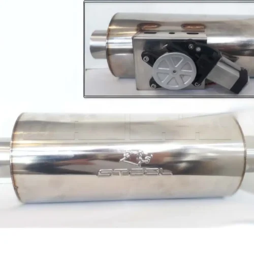Silencieux Inox avec Valve éléctrique Ф140/Ф63/310