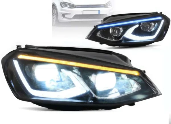 Phares av VW GOLF 7 PH1 look Golf 8 - FULL LED Dynamique