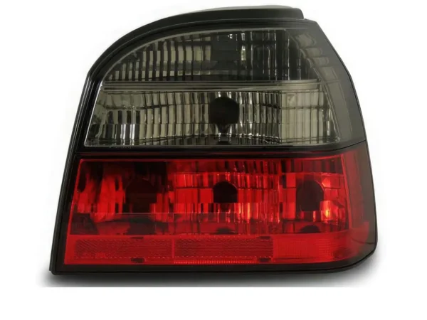 Feux ar crystal VW GOLF 3 91-97 rouge/ fumé