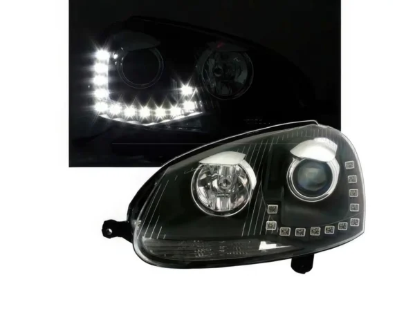 Phares av VW Golf 5 look Golf6 LED - feux de jour auto