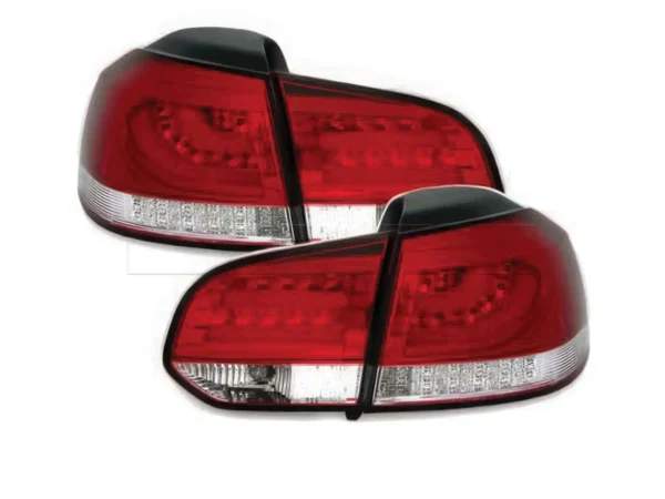 Feux ar LED BAR VW GOLF 6 rouge/blanc V3 - Cligno LED