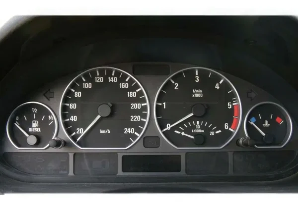 Cerclages compteur chrome BMW E39/E38/X5