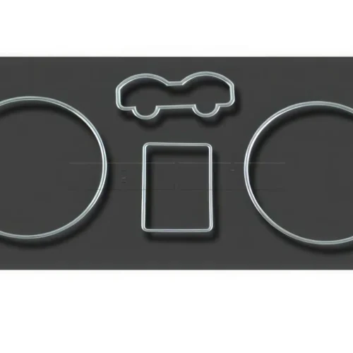 Cerclages compteur chrome VW Golf 4