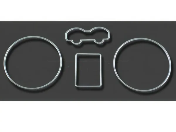 Cerclages compteur chrome VW Golf 4