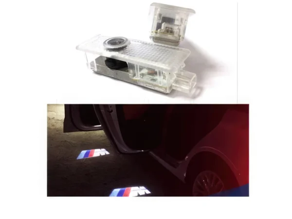 Feux d'éclairage LED pour bas de portes avec logo M/// - E90/E92/E60/F01/F20/F30/F10/E65/F01/X1/X5/