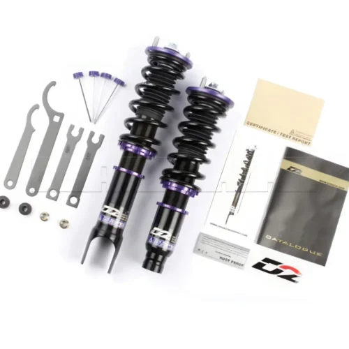 Combinés filetés D2 Racing config DRIFT BMW E36 6 CYL avec coupelles rotulées réglables