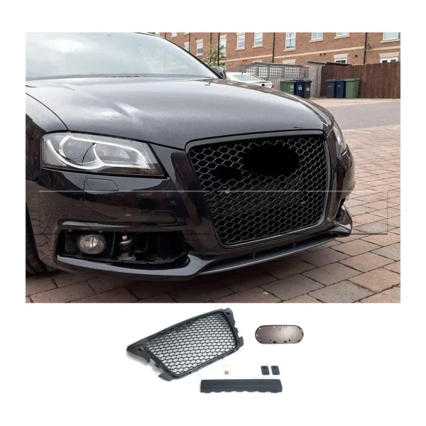 Calandre Audi A3 RS3 Type 8P3 - 09->13 - Noir/Noir - Image 3