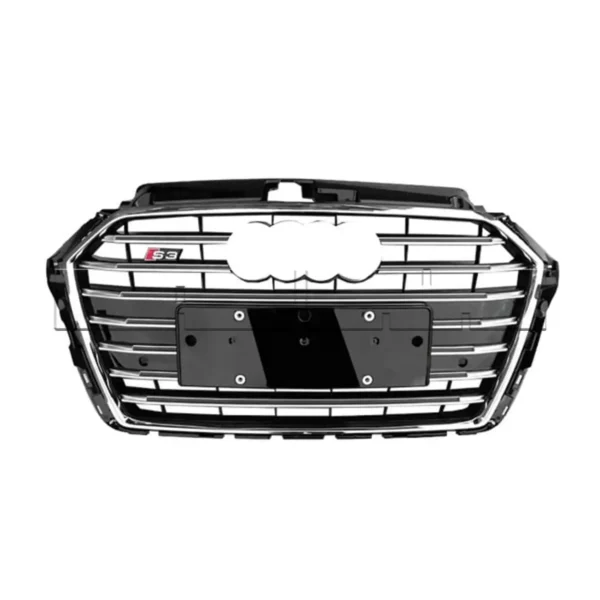 Calandre AUDI A3 S3 Type 8V PH2 - 17-> - Chrome/Noir
