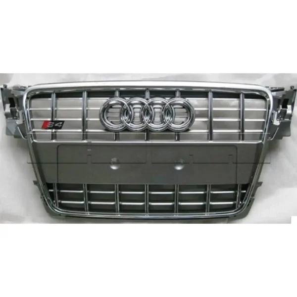 Calandre Audi A4 S4 Type B8 PH1 - 08->12 - Chrome/Gris