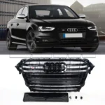 Calandre Audi A4 S4 Type B8 PH2 - 12->16 - Chrome/Noir - Image 3