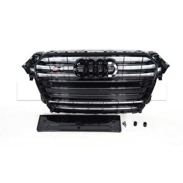 Calandre Audi A4 S4 Type B8 PH2 - 12->16 - Chrome/Noir