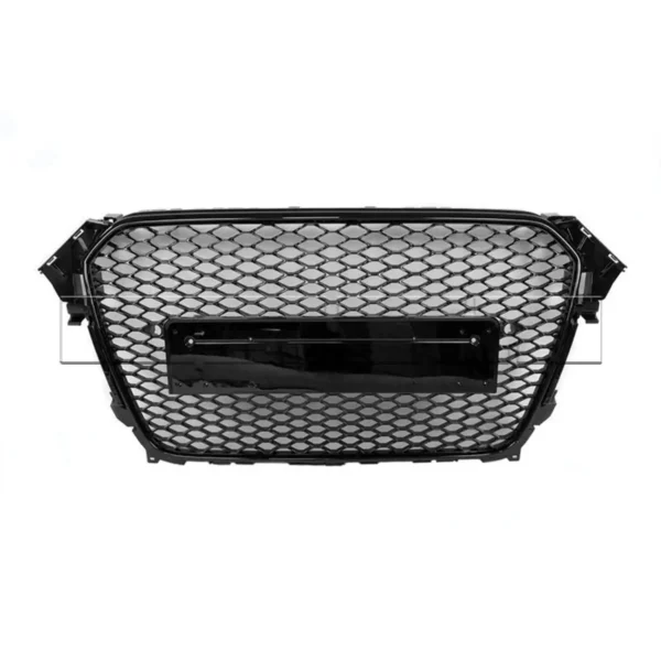 Calandre Audi A4 RS4 Type B8 PH2 - 12->16 - Noir/Noir