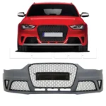 Pare-chocs av complet + calandre Audi A4 RS4 Type B8 PH2 - 12->16 - Image 2