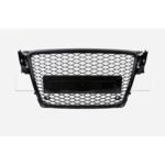 Calandre Audi A4 RS4 Type B8 PH1 - 08->12 - Noir/Noir