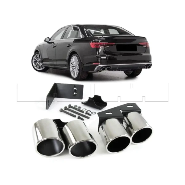 Embouts d'échappements 4 sorties - Audi A4 type S4 - V2 - 2pcs - Image 3