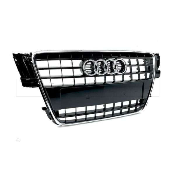 Calandre Audi A5 S5 Type 8T PH1 - 07->12 - Chrome/Noir