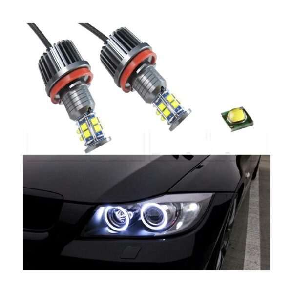 Ampoules angel eyes LED BMW H8 120W - Image 2