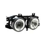 Phares av angel eyes BMW E34 88-94 /E32 - Image 2